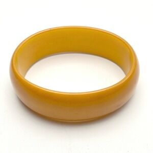 Vintage Butterscotch Bakelite‎ Bangle Bracelet Amber 1930s Art Deco